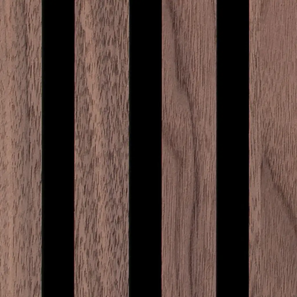 Silentlines lattenwand walnoot