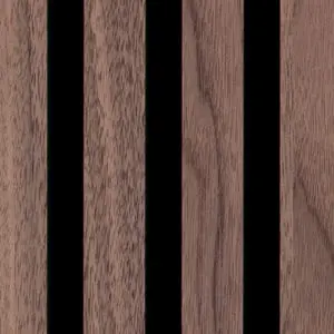 Silentlines lattenwand walnoot