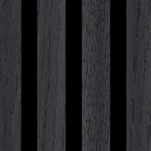 Silentlines lattenwand zwart eiken