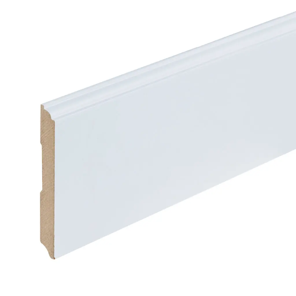 Co-pro folieplint praag wit 120x15