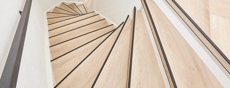 Trap bekleden met pvc