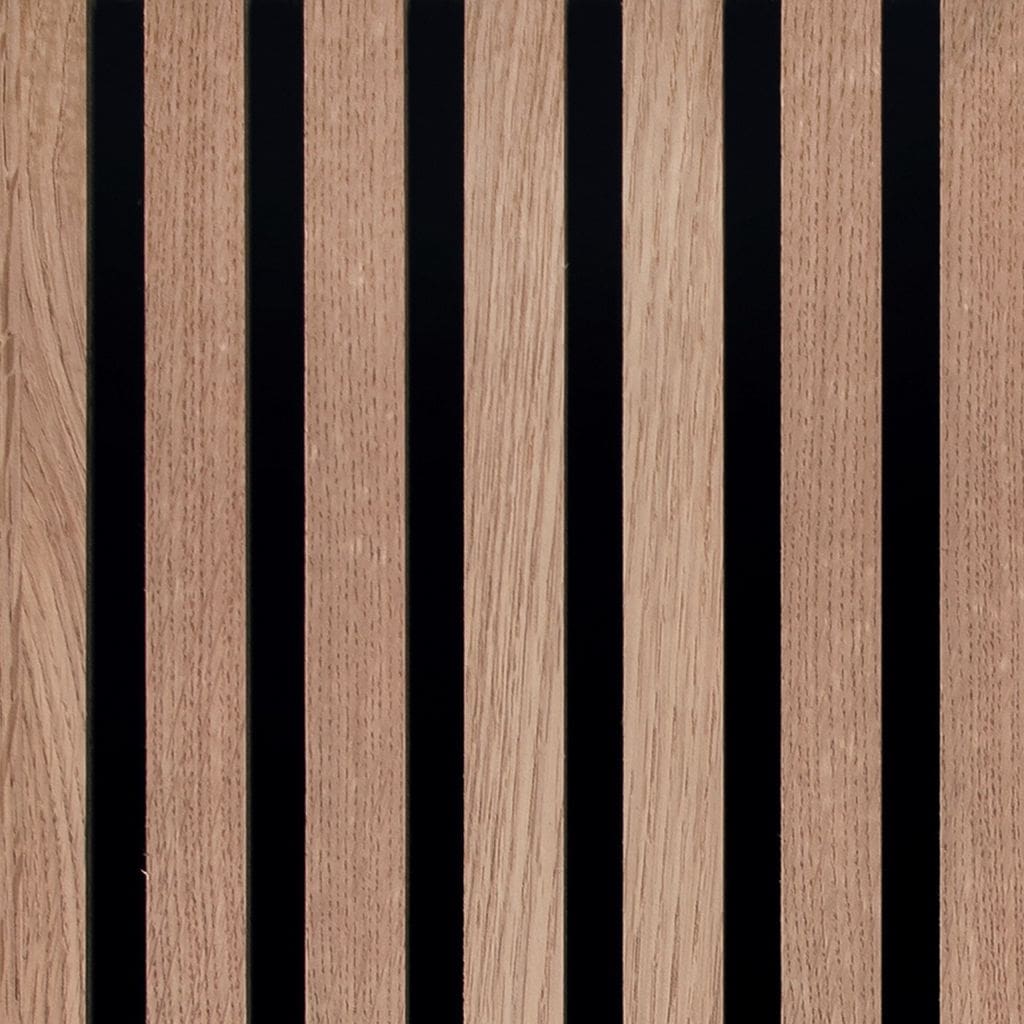 Silentlines lattenwand licht eiken