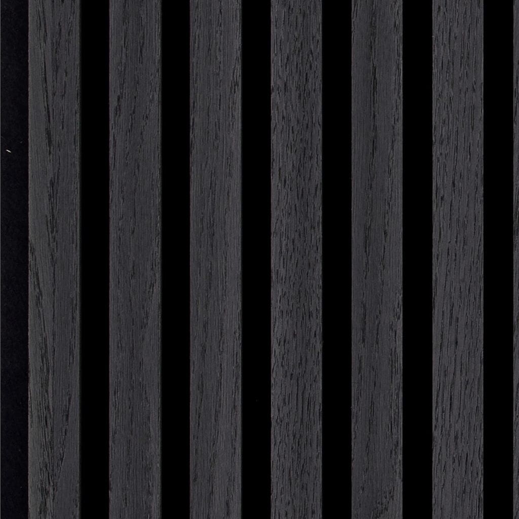 Silentlines lattenwand zwart eiken