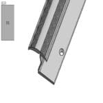 Co-pro tapijtprofiel dubbel rvs