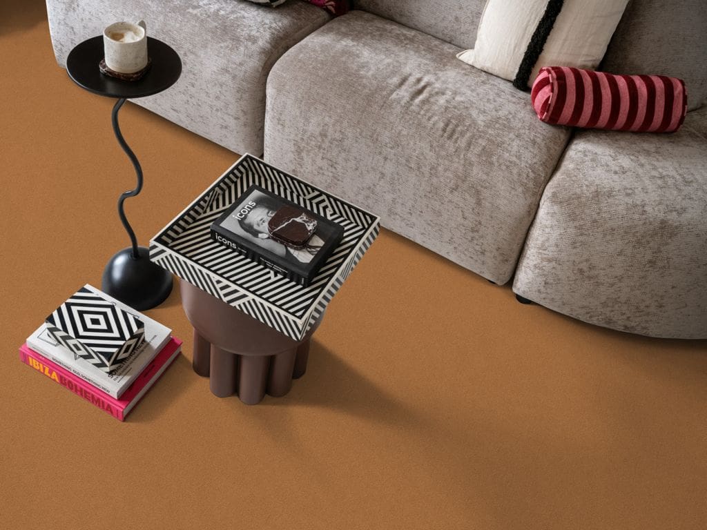 Charmant oranjerood 0325  | 400cm