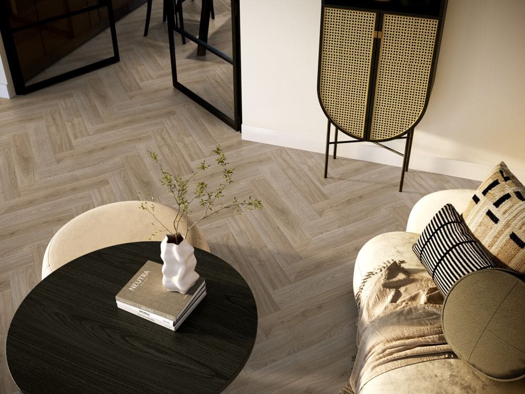 Supreme 50 Boreal visgraat eiken bruin 4500 | 400cm