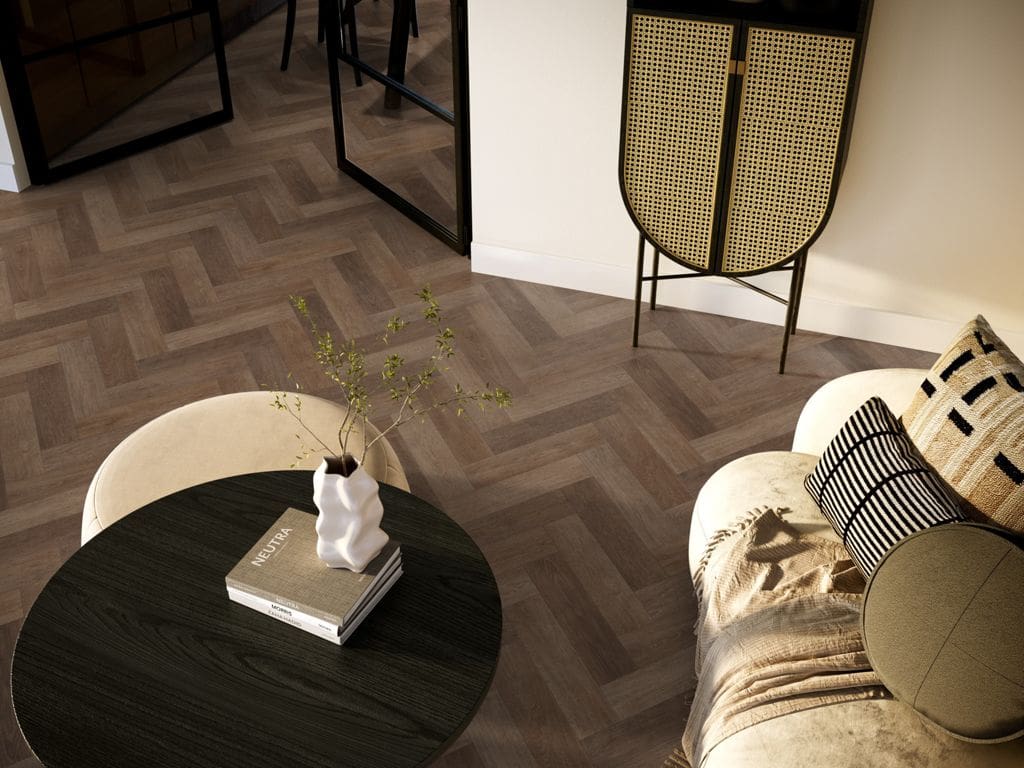 Supreme Patagonia visgraat bruin 5930 | 400cm