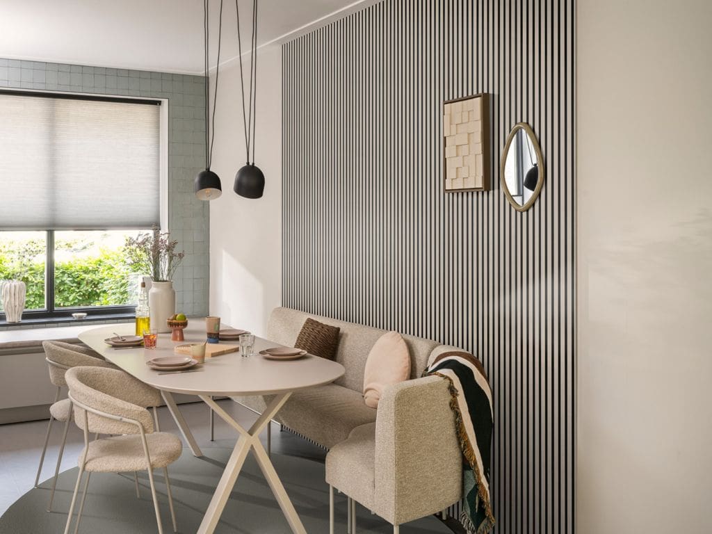 Silentlines lattenwand taupe