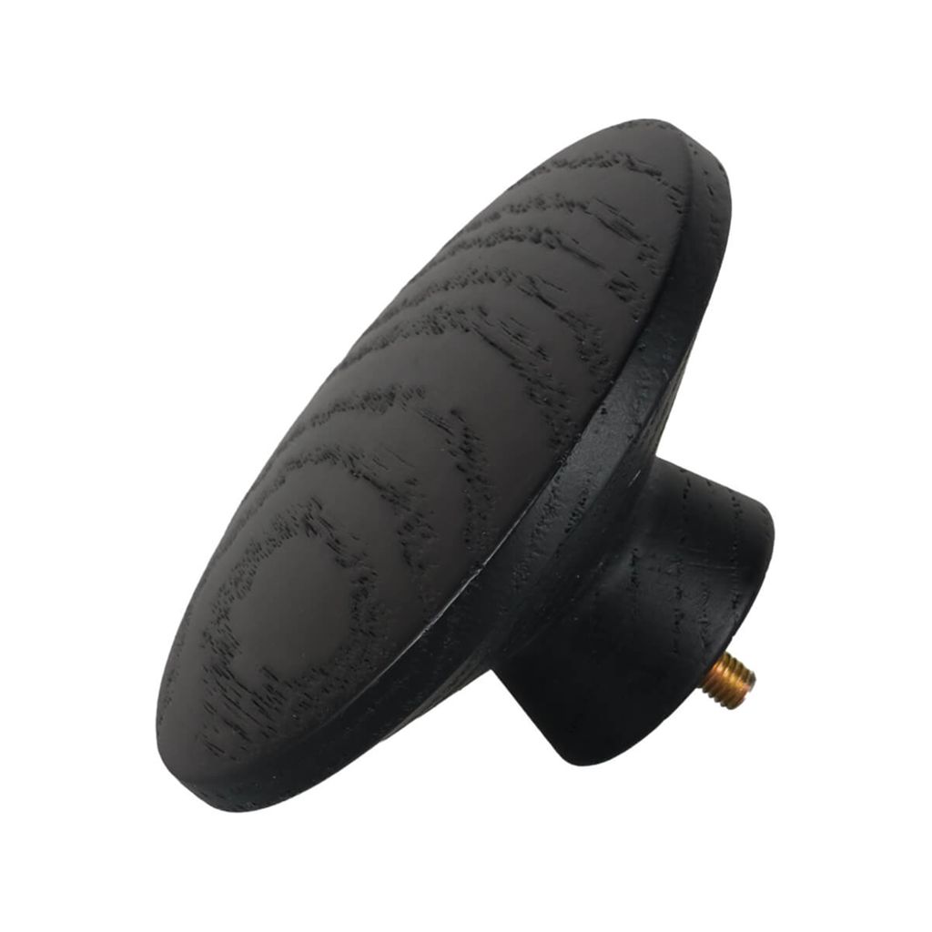 Lattenwand accessoire houten knop zwart