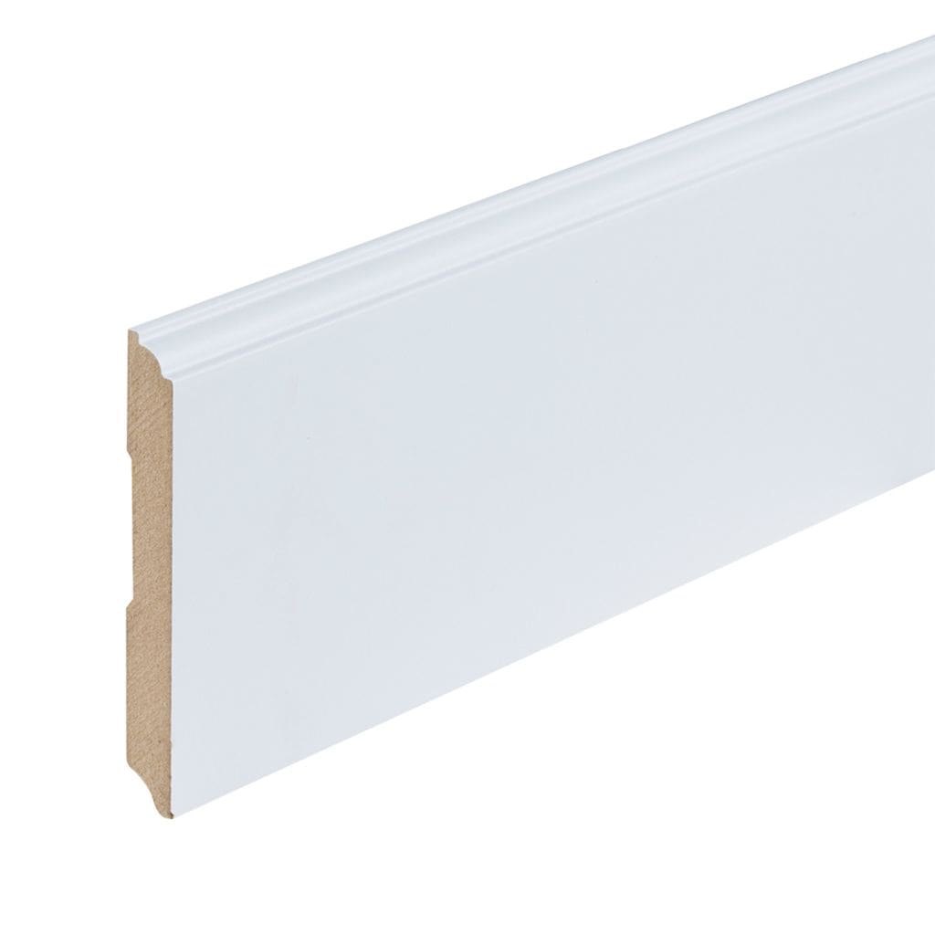 Co-pro folieplint praag wit 120x15