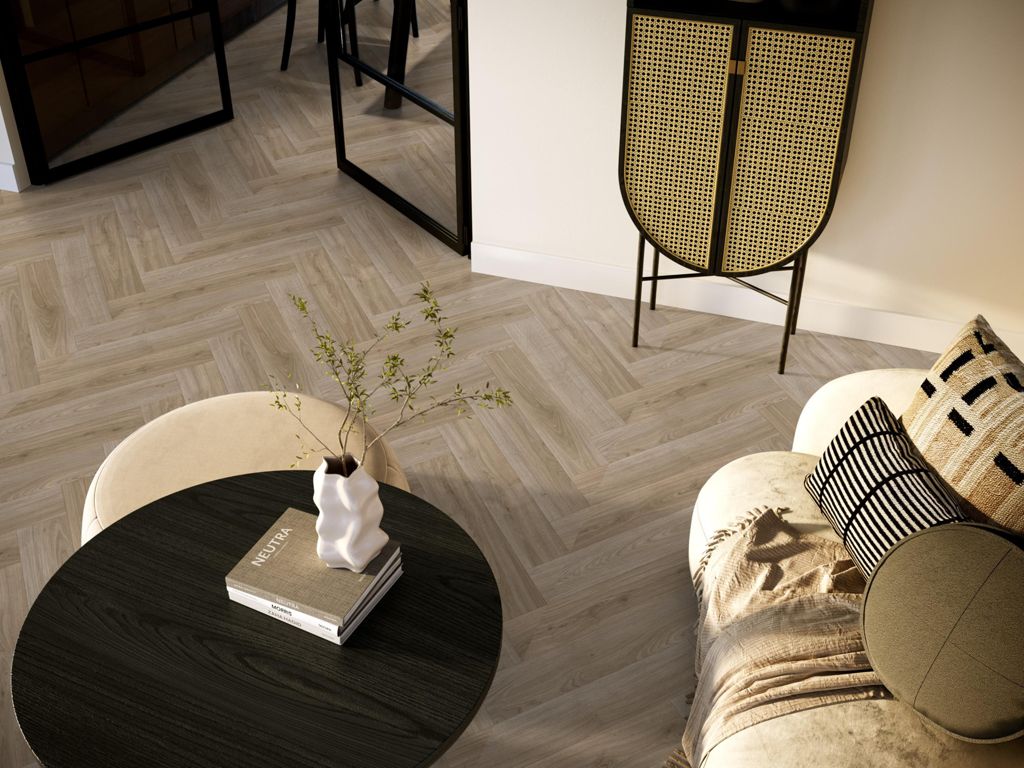 Supreme 50 Boreal visgraat eiken bruin 4500 | 400cm