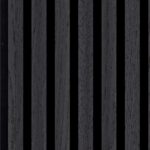 Silentlines lattenwand zwart eiken