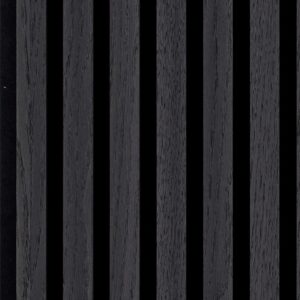 Silentlines lattenwand zwart eiken