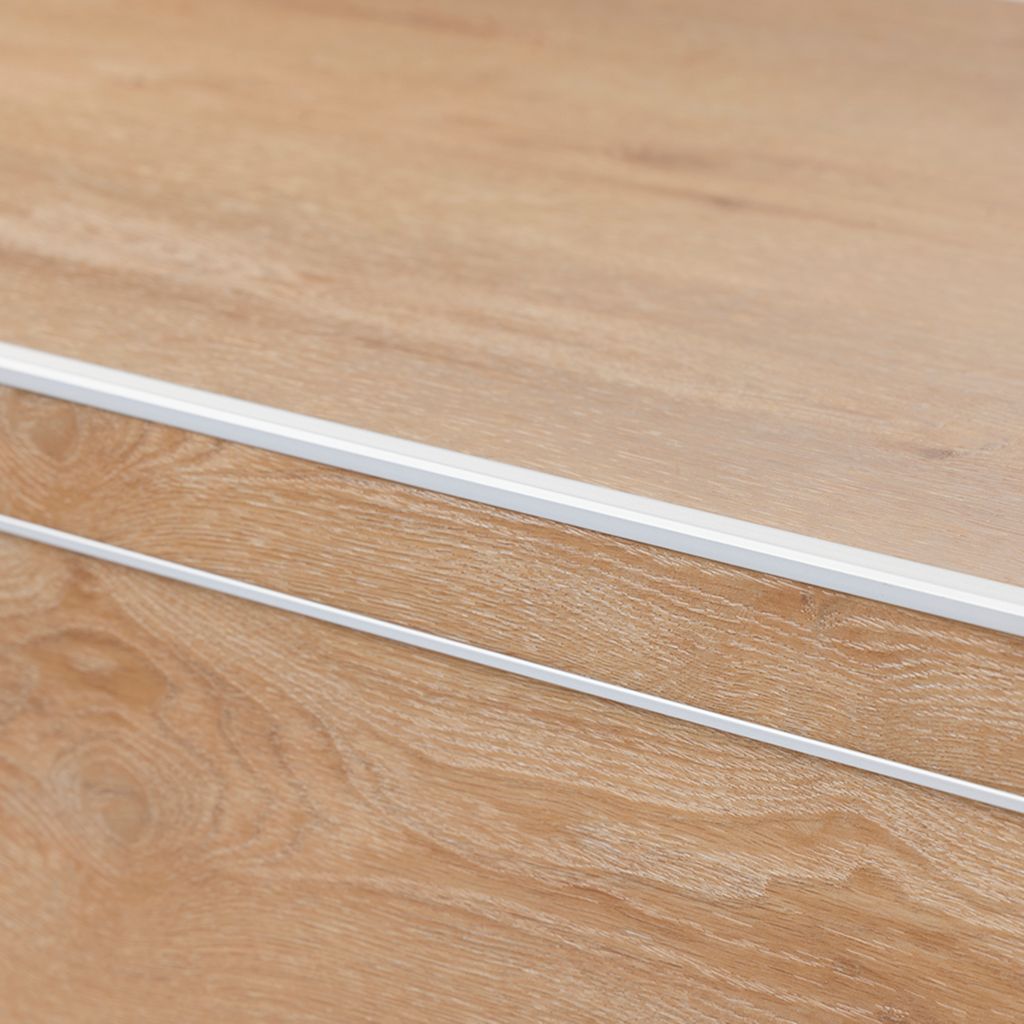 Co-pro trapprofielset pvc zilver 4x130cm.