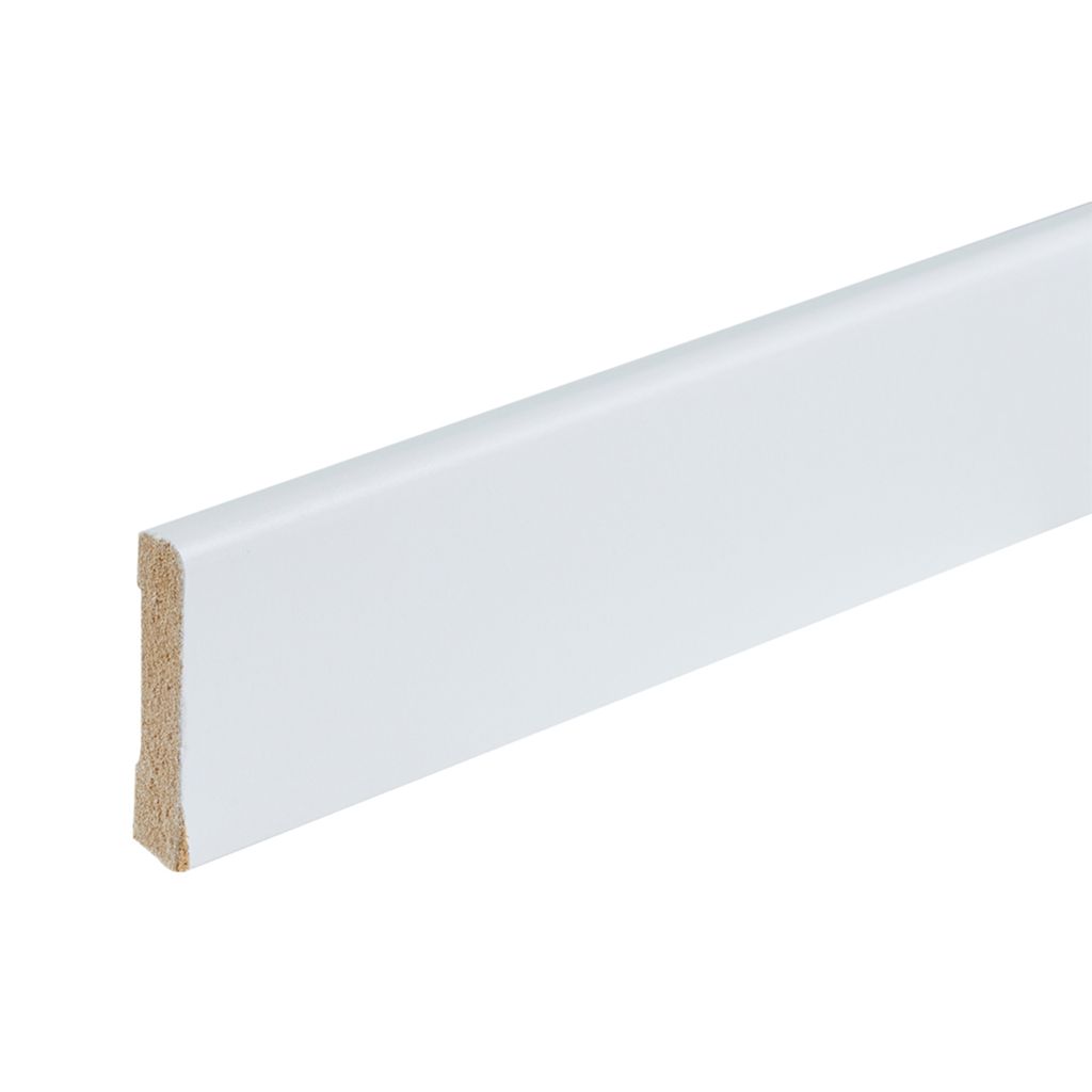 Co-pro gelakte plint berlijn wit RAL 9010 70x12