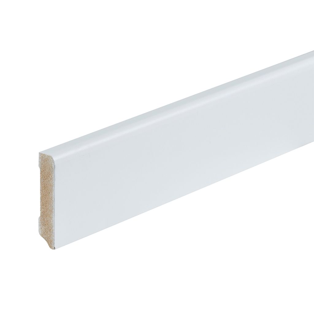 Co-pro gelakte plint berlijn wit RAL 9010 70x15