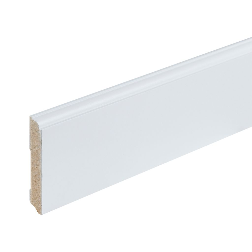 Co-pro gelakte plint praag wit RAL 9010 90x15