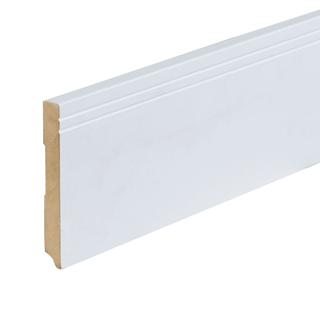 Co-pro folieplint milaan wit 120×15