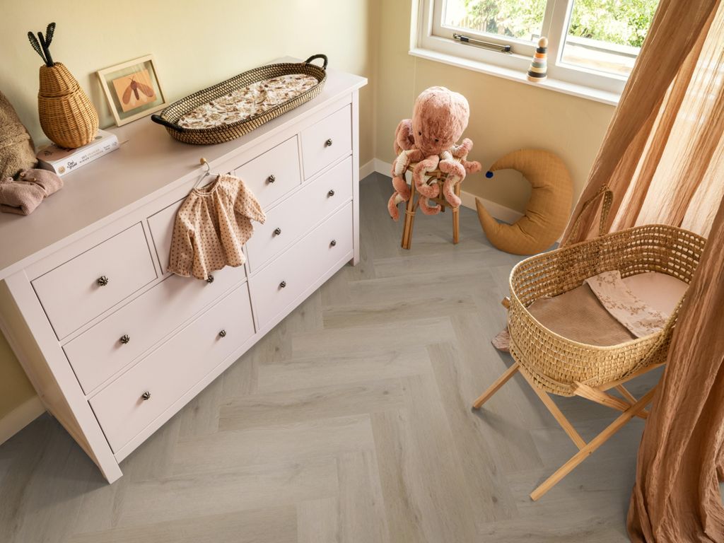 Spigato Vivero visgraat dryback light oak